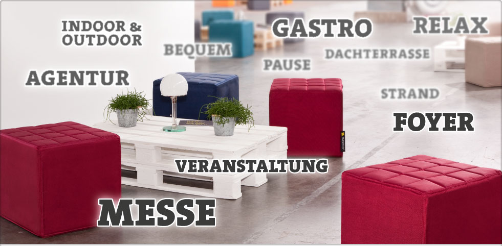 Sitzsack für Messe & Event