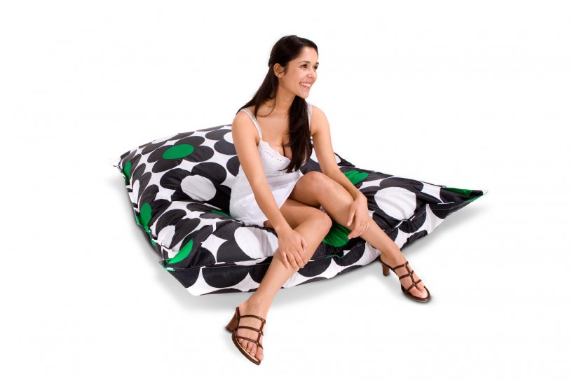 Sitzsack Nightflower Schwarz-Grün