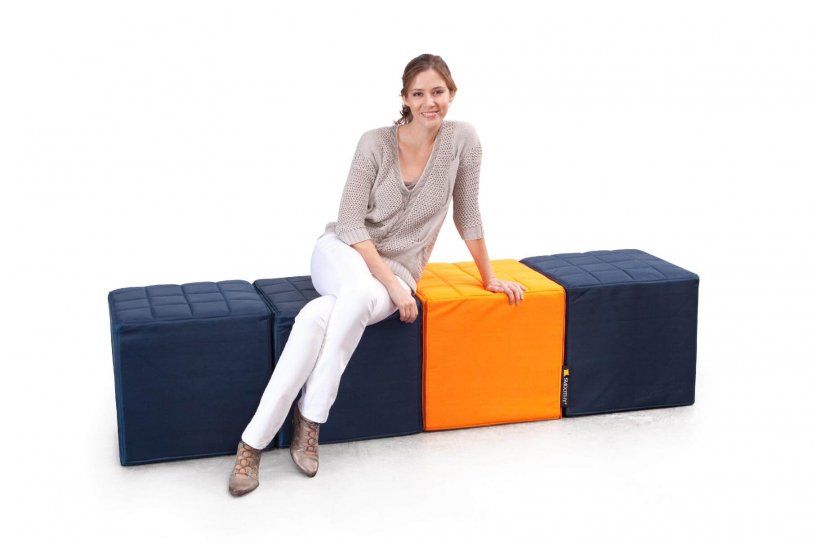 Sitzwürfel Cube Indigo-Blau