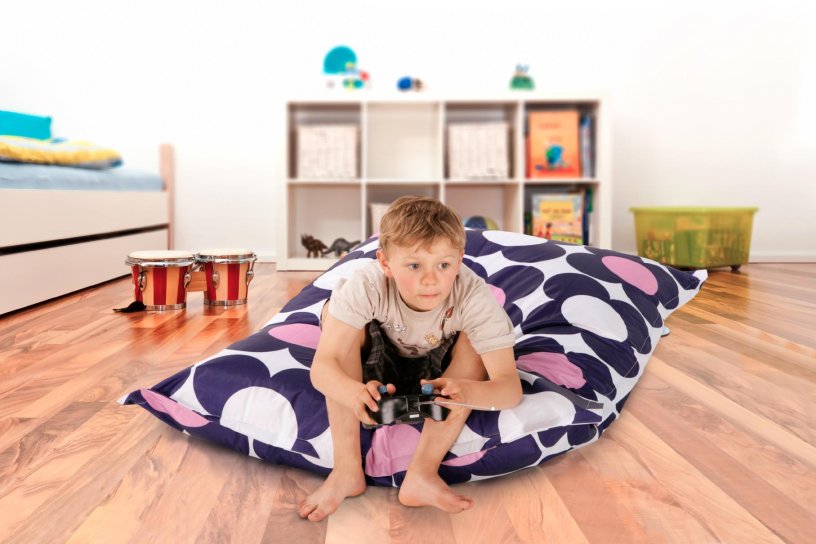 Sitzsack Nightflower Junior Purpur-Rosa