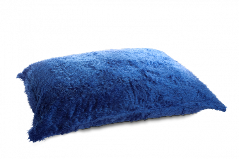 Sitzsack Flokati Marineblau
