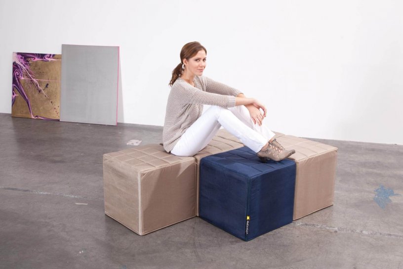 Sitzwürfel Cube Beige