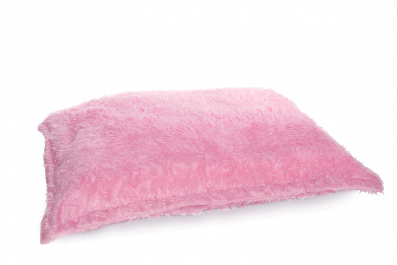 Sitzsack Flokati Flamingo-Pink
