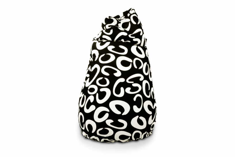 Sitzsack Beany Junior Black and White