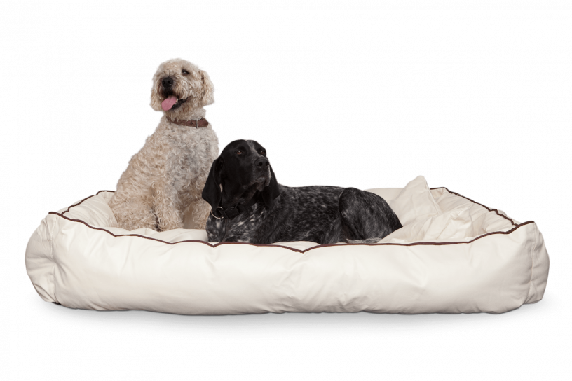 Smoothy Dogbed Leather XXL Beige