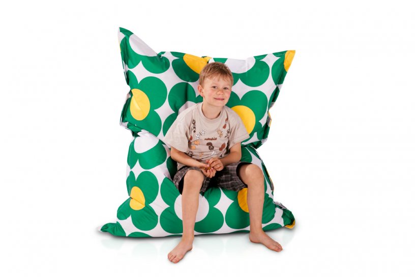 Sitzsack Nightflower Junior Grün-Gelb