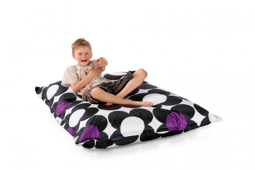 Sitzsack Nightflower Junior Schwarz-Violett
