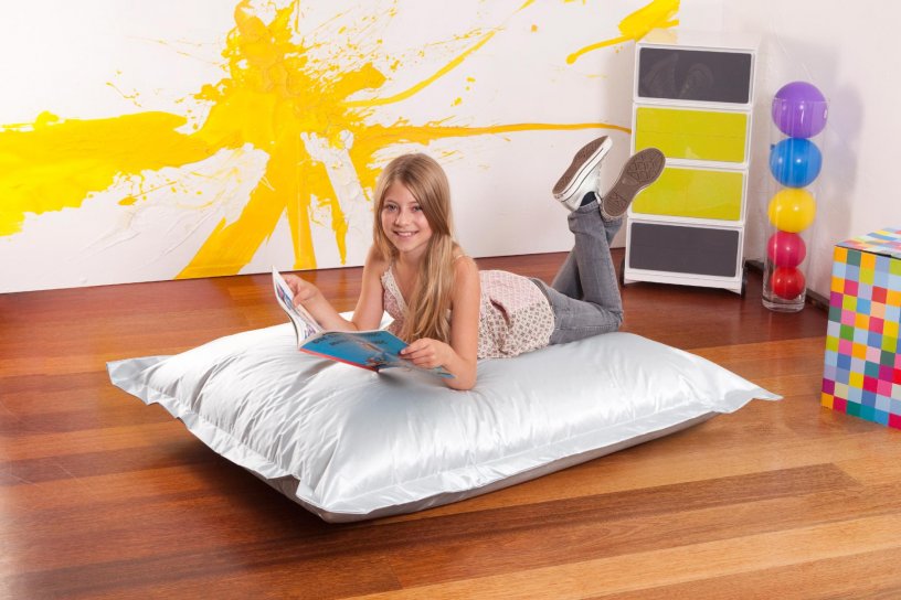 Sitzsack Metallic Junior Silber