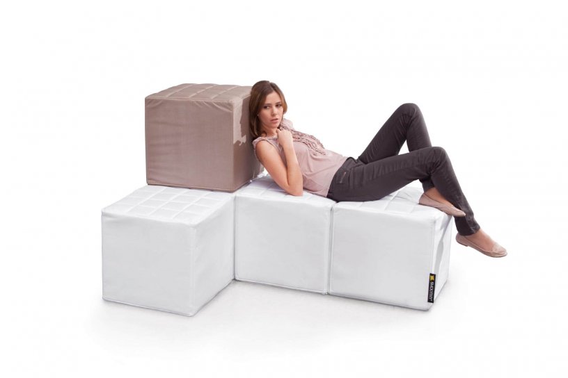 Sitzwürfel Cube Polar-Weiß