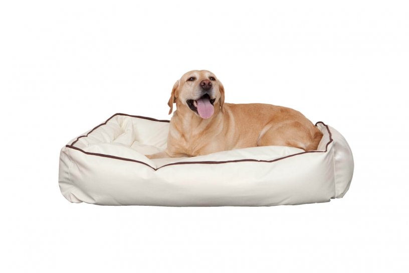 Smoothy Dogbed Leather L Beige